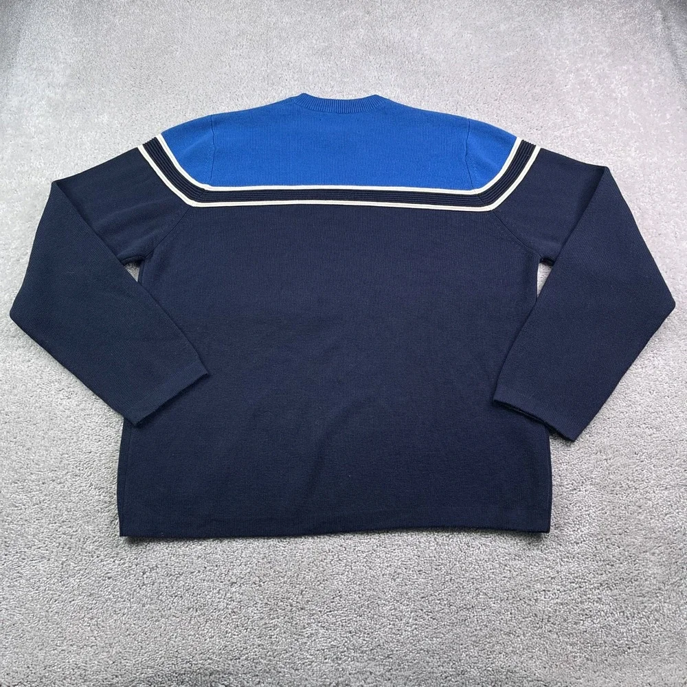 Vintage Abercrombie and Fitch Sweater Mens XL Blue Crewneck‎ Pullover Y2K Retro